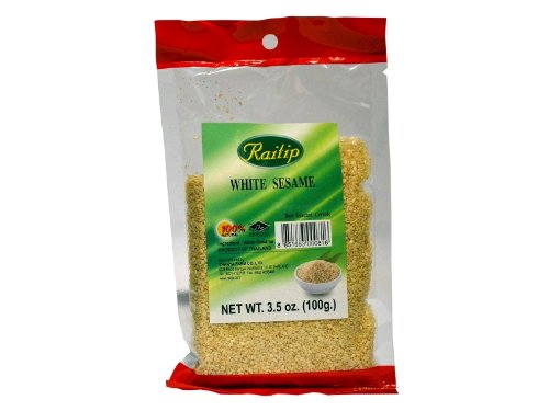 Raitip - Weiße Sesam Körner - 100g - Sesamsamen aus Thailand von Raitip