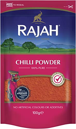 Rajah Chili – Chilipulver zum Würzen und Kochen – 1 x 100 g von Rajah