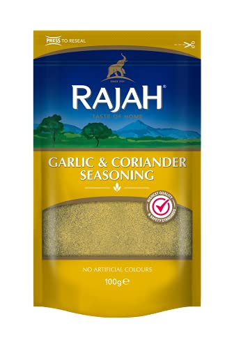 Rajah Knoblauch & Koriander Gewürz - 100g - 4er-Packung von Rajah