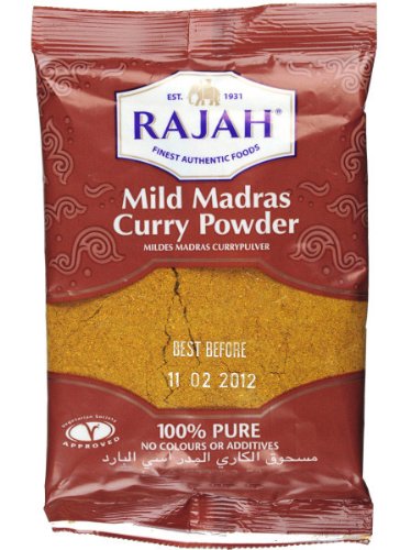 Rajah Mildes Madras Curry Pulver 10x400g von Rajah