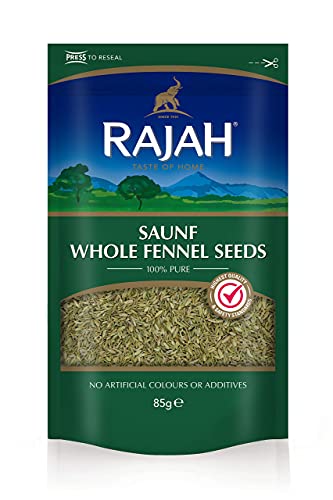 Rajah ganze Fenchelsamen – Fenchelsaat zum Würzen und Kochen – 1 x 85 g von Rajah