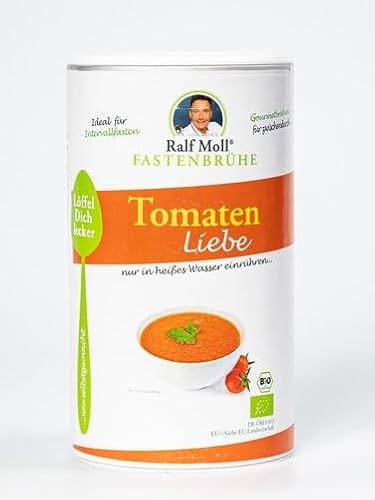 Tomaten Liebe - Bio-Fastenbrühe von Ralf Moll | 250 g körnige Brühe für ca. 15 Fastenbrühen beim Heilfasten | Bioqualität, Deutschland hergestellt von Ralf Moll