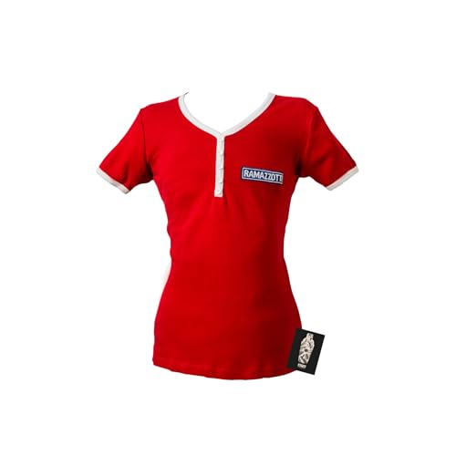 Ramazzotti Shirt Damen Kurzarm Rot Größe: L - Material: 100% Baumwolle - Aufschrift am Rücken: RAMAZZOTTI Leben. Lieben. Lachen. von Ramazzotti