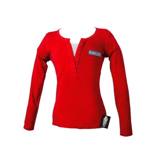 Ramazzotti Shirt Damen Langarm Shirt in Rot Größe M - 100% Baumwolle von Ramazzotti