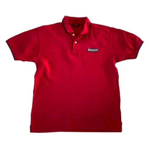 Ramazzotti Shirt Rot Polo Shirt 2 Knöpfe Größe M - 100% Baumwolle von Ramazzotti