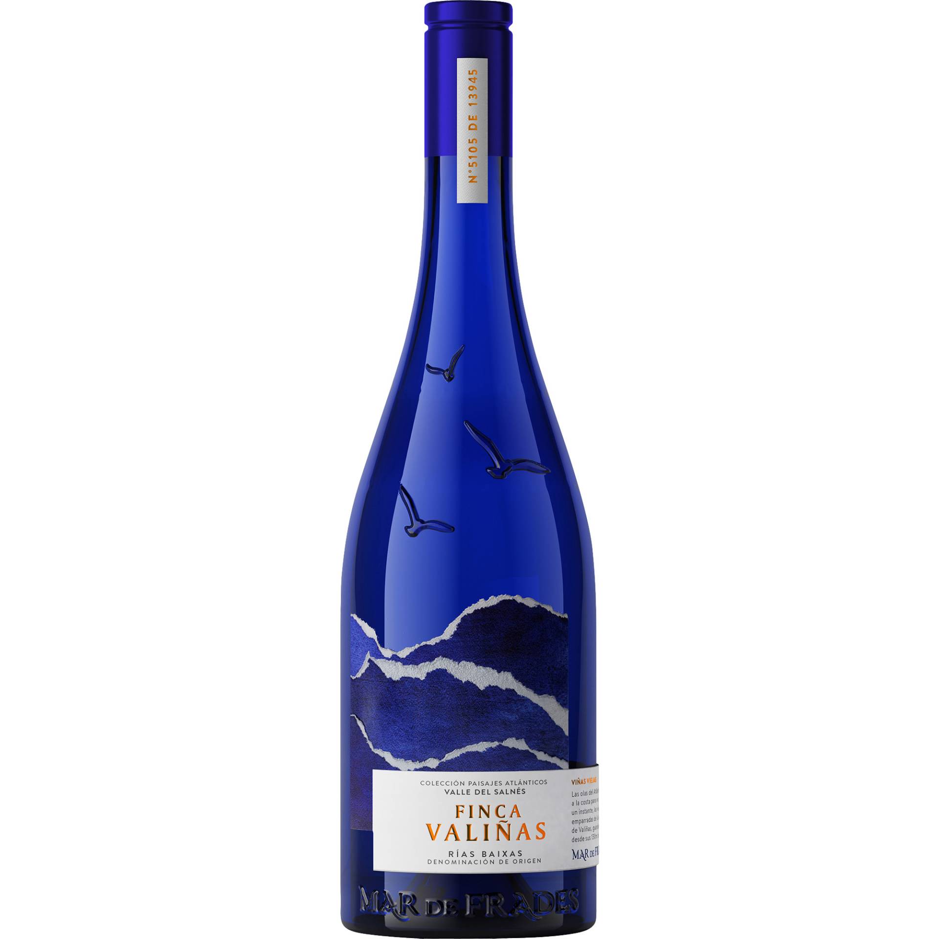 Mar de Frades Finca Valinas Albarino, Rias Baixas DO, Galicien, 2019, Weißwein von Ramon Bilbao S.A., Av. Santo Domingo 34, ES-26200 Haro ( La Rioja )