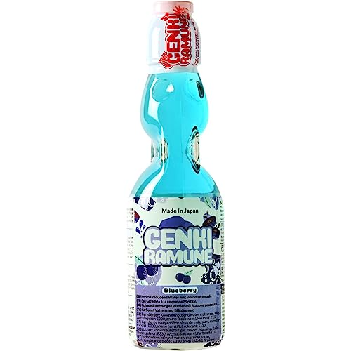 GENKI RAMUNE - Blaubeere Getränk - Multipack (30 X 200 ML) von Ramune