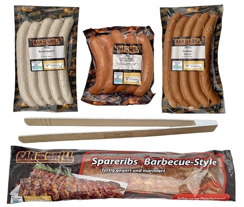 Ran an den Grill - Grillpaket mit ca. 1,9kg mit Gratis Grillzange von Ran an den Grill