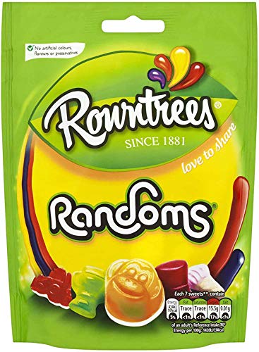 Rowntrees Zufällige Süßigkeiten, 150 g, 9 Stück von PONLEE