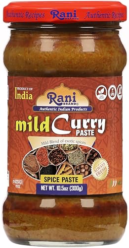 Rani Currypulver MILDE (Gewürzpaste) 10.5oz (300g) Glasgefäß ~ Keine Farben | Alles Natürlich | GVO-FREI | Vegan | Glutenfrei | Indische Herkunft von Rani Brand Authentic Indian Products