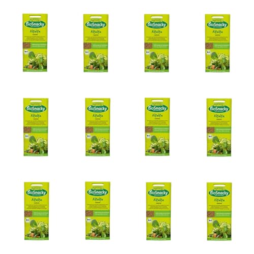 Rapunzel - Alfalfa Luzerne bioSnacky - 40 g - 12er Pack von Rapunzel Naturkost