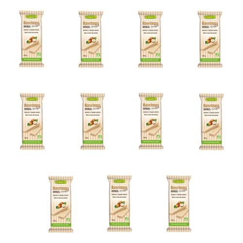 Rapunzel - Dinkel-Waffeln Haselnuss - 100 g - 11er Pack von Rapunzel Naturkost