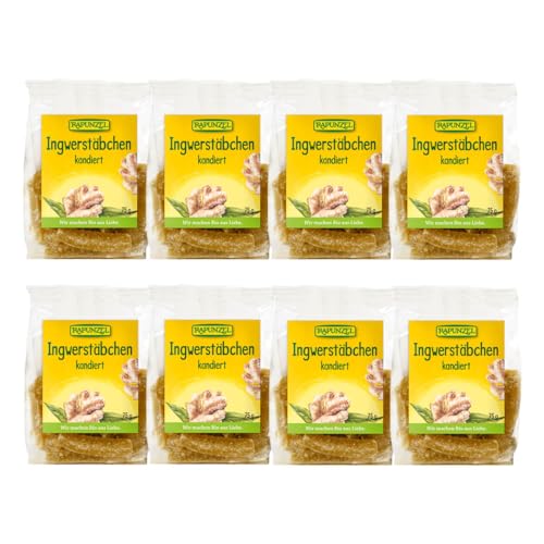 Rapunzel - Ingwerstäbchen kandiert - 75 g - 8er Pack von Rapunzel Naturkost