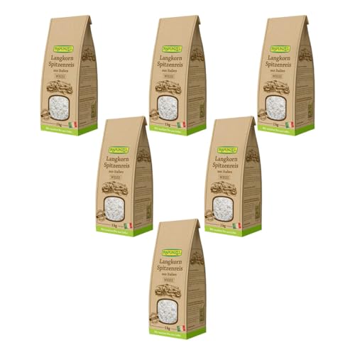 Rapunzel - Langkorn Spitzenreis weiß - 1 kg - 6er Pack von Rapunzel Naturkost