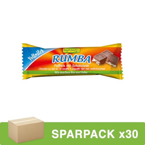 Rapunzel - Rumba Puffreisriegel Vollmilch - 21 g - 30er Pack von Rapunzel Naturkost