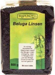 Beluga Linsen (schwarz), 4er Pack (4 x 500g) - Bio von Rapunzel