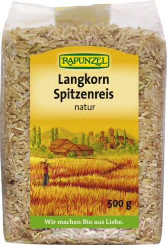 Langkorn Spitzenreis natur / Vollkorn 2 x 500 gr von Rapunzel