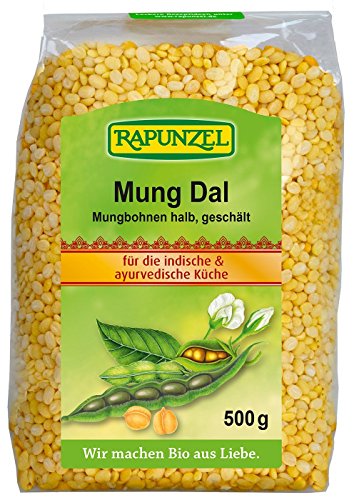 Mung Dal, Mungbohnen halb, geschält 2 x 500 gr von Rapunzel