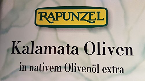 Oliven Kalamata violett, mit Stein in Olivenöl 2 x 4.70 kg von Rapunzel