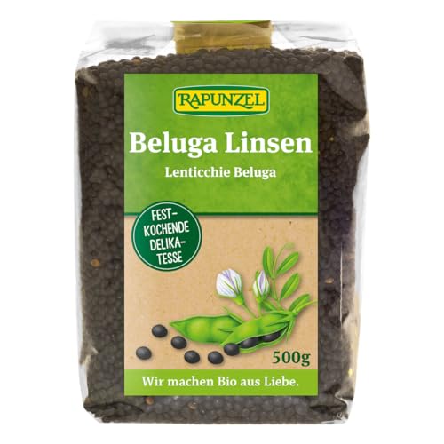 Rapunzel Beluga Linsen schwarz, 500 g von Rapunzel