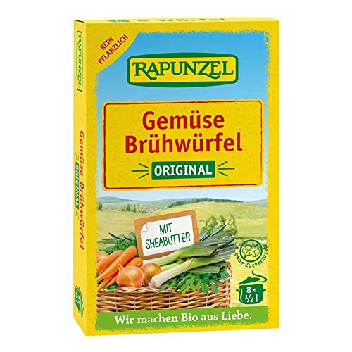 Rapunzel Bio Gemüse-Brühwürfel Original mit Bio-Hefe, 12er Pack (12 x 8 Würfel à 10,5g = 1008g) - BIO von Rapunzel