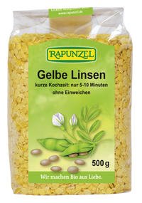 Rapunzel Bio Linsen gelb, 1er Pack (1 x 500g) - BIO von Rapunzel