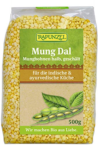 Rapunzel Bio Mung Dal, Mungbohnen halb, geschält (6 x 500 gr) von Rapunzel