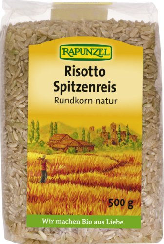 Rapunzel Bio Risotto Rundkorn Spitzenreis 'Ribe' natur / Voll (2 x 500 gr) von Rapunzel