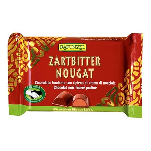 Rapunzel Bio Zartbitter Nougat Schokolade, 100 g von Rapunzel