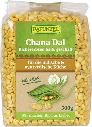 Chana Dal, Kichererbsen halb, geschält von Rapunzel