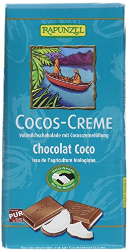 Rapunzel Cocos Creme Zartbitter Schokolade gefüllt HIH Bio, 100 g von Rapunzel