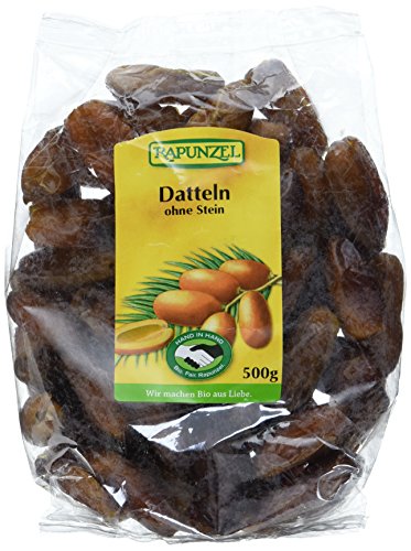 Rapunzel Datteln ohne Stein Deglet Nour,2er Pack (2x 500 g) - Bio von Rapunzel