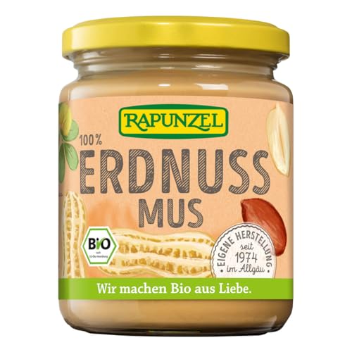 Rapunzel Erdnussmus fein, 1er Pack (1 x 250 g) - Bio von Rapunzel