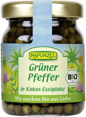 Rapunzel Grüner Pfeffer in Kokos-Essiglake (60 g) - Bio von Rapunzel