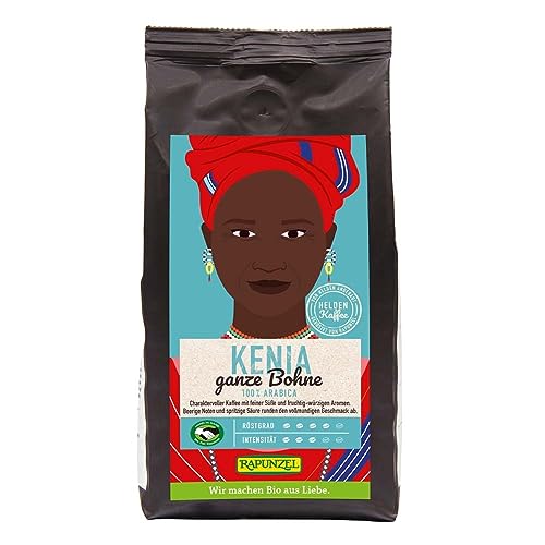 Rapunzel Heldenkaffee Kenia, ganze Bohne, 250g (12) von Rapunzel