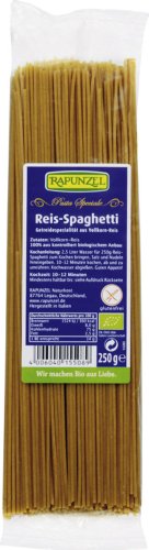 Reis-Spaghetti - Getreidespezialität aus Vollkor von Rapunzel