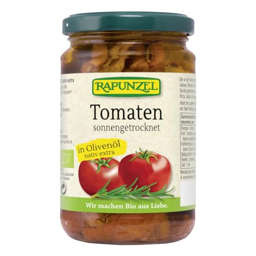 Rapunzel Tomaten getrocknet in Olivenöl extra saftig, 1er Pack (1 x 275g) - BIO von Rapunzel