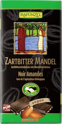 Zartbitter Schokolade 55% Kakao mit Mandelstückc von Rapunzel