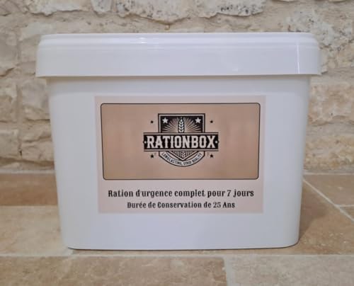 Notfall-Ration - 158 Portionen - 7 Tage Nahrungsmittel-Set - gefriergetrocknete Mahlzeit - Rationbox von Rationbox