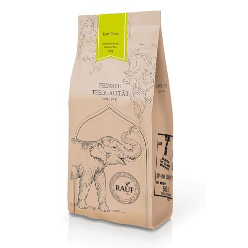 Rauf Tee | Grüner Tee Earl Grey | Aromatisierter Grüntee mit Bergamotte | 500g von Rauf Tee