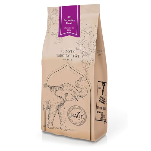 Rauf Tee | Schwarzer Tee Darjeeling Blend Bio | Schwarztee-Mischung | 500g von Rauf Tee