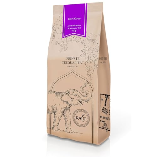 Rauf Tee | Schwarzer Tee Earl Grey | Aromatisierter Schwarztee mit Bergamotte | 500g von Rauf Tee