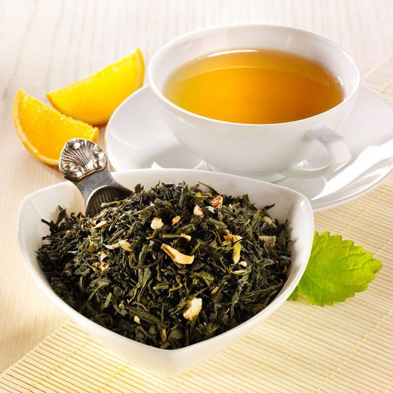 Rauf Tee aromatisierter Grüntee Sencha Sweet Orange von Rauf Tee