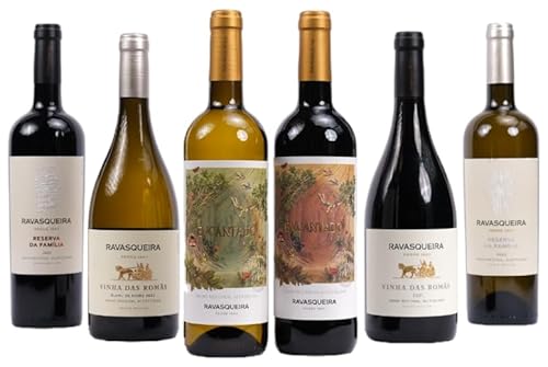 6 Flaschen Probierpaket Rotwein & Weißwein Premium mit Wein aus Portugal von Ravasqueira