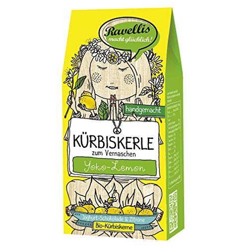 Ravellis Kürbiskerne mit Joghurt-Schokolade & Zitrone (80 g) - Bio, Menge:3 Stück von Ravellis