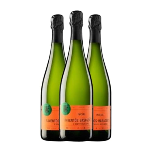 Raventós i Blanc Basagoiti Inicial Brut Reserve 75 cl Weißwein (Karton mit 3 Flaschen von 75 cl) von Raventós i Blanc