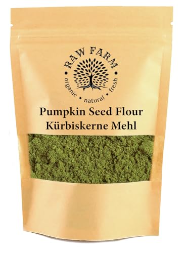 1 kg Kürbiskerne Mehl, Fettarm, Glutenfrei, Sojafrei von Raw Farm Organic Natural Fresh