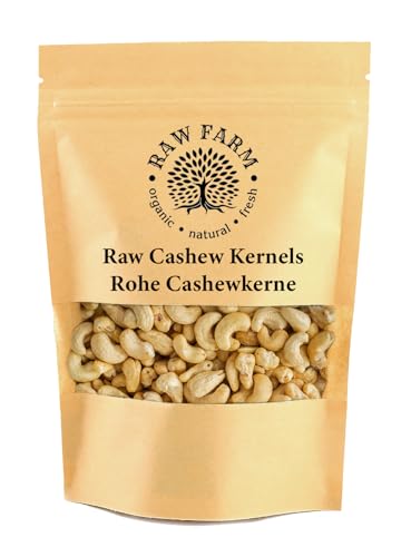 1 kg Rohe Cashewkerne, Ganze Nüsse, Glutenfrei, Sojafrei von Raw Farm Organic Natural Fresh