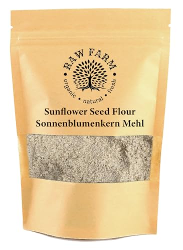 1 kg Sonnenblumenkerne Mehl, Fettarm, Glutenfrei, Sojafrei von Raw Farm Organic Natural Fresh