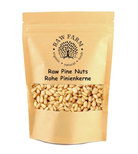 500 g rohe Pinienkerne, Vollkorn, glutenfrei, sojafrei von Raw Farm Organic Natural Fresh